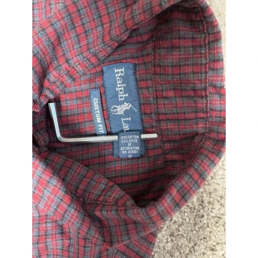Polo Ralph Lauren Men's Small‎ Button Up Shirt Multicolor Plaid Custom Fit Soft